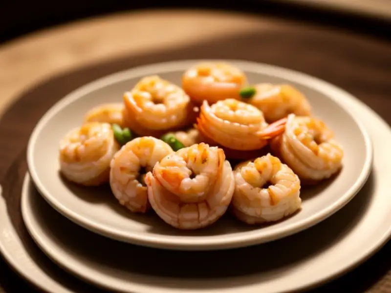Dhundul mit Garnelen, Kreuzkümmel und Zwiebel