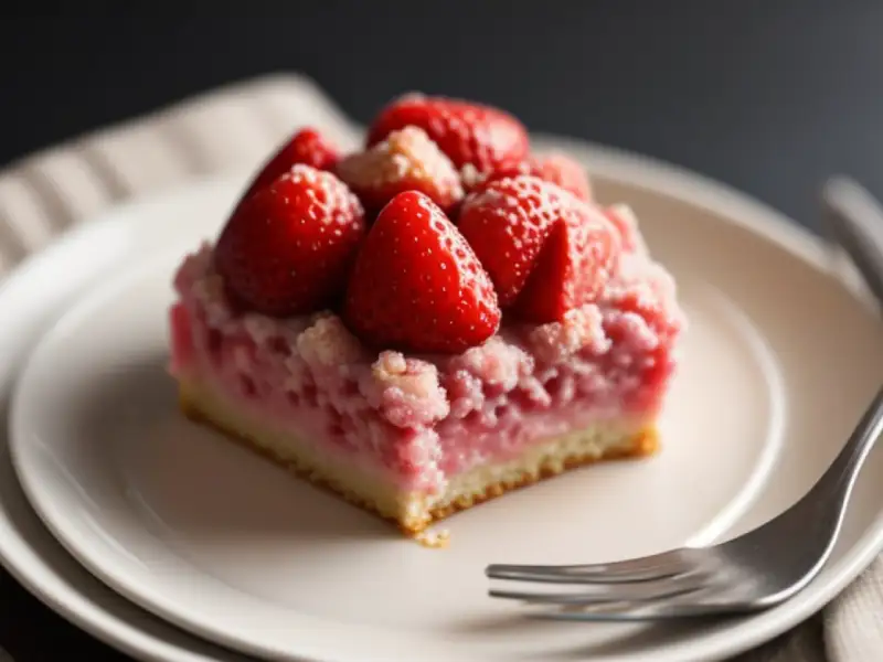 Erdbeerkuchen mit Streuseln