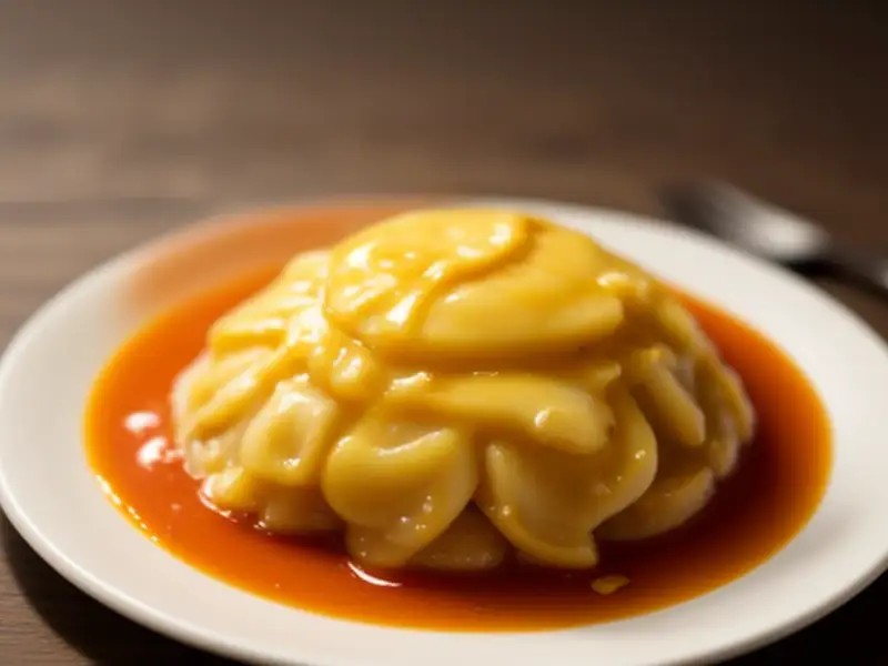 Fufu mit klarer Sauce