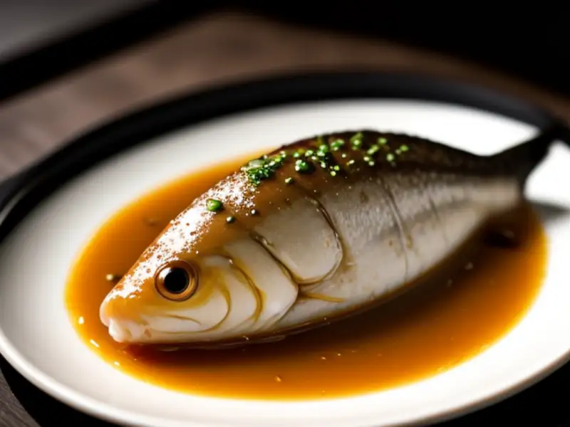 Chou guiyu, fermentierter geschmorter Mandarinfisch aus Huizhou