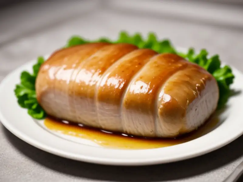 Schweinelende gefüllt mit Petersilie und Zitrone