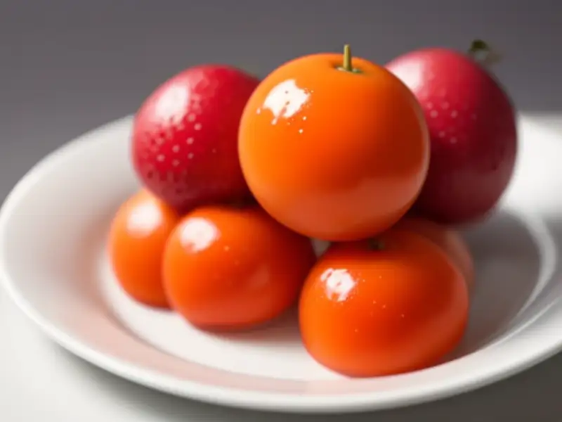 Kẹo hồ lô, karamellisiertes Obst am Spieß
