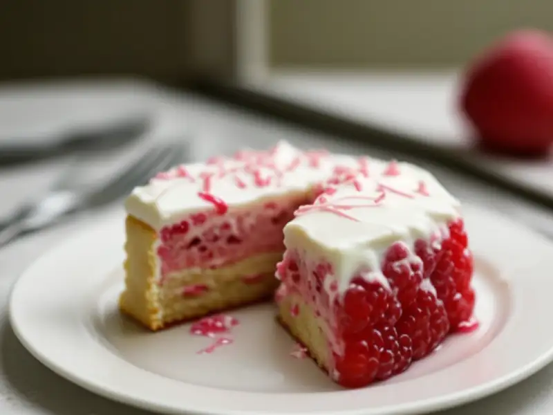 Kekskuchen mit Himbeercreme