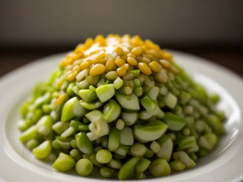 Linsensprossensalat mit Vinaigrette